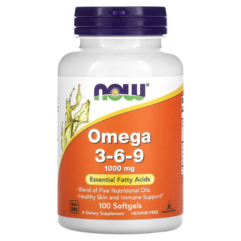 Omega 3-6-9 1000mg Now 100 caps