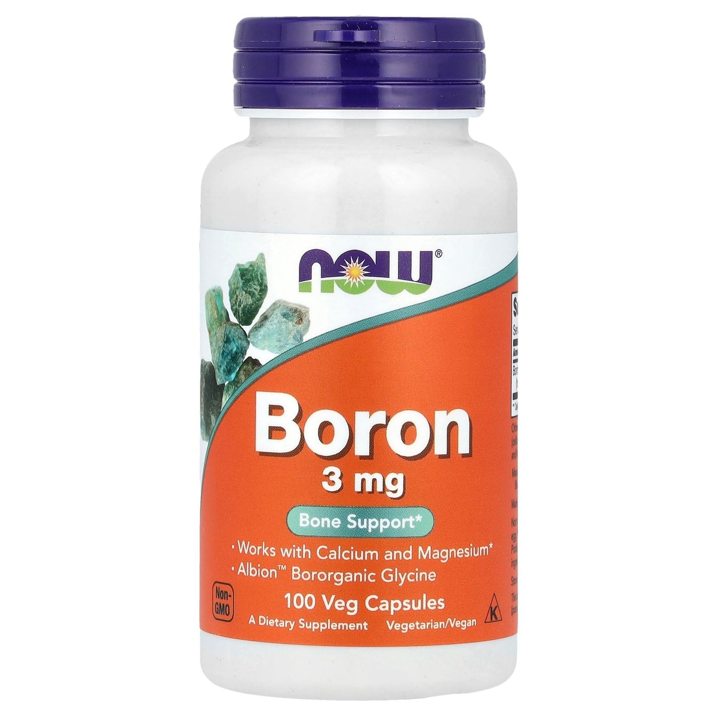 Boron 3mg 100caps NOW