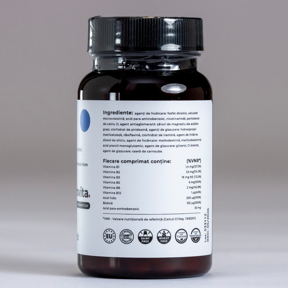 COMPLEX VITAMINA B ESENTIAL - 60 CAPS - DOBROVITA.