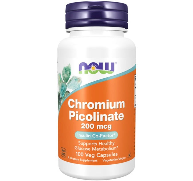Chromium Picolinate 200mcg - 100 capsule Now