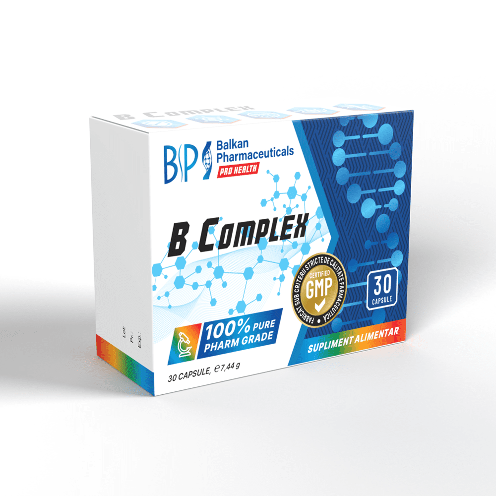 B Complex 30 caps - Balkan Pharmaceuticals