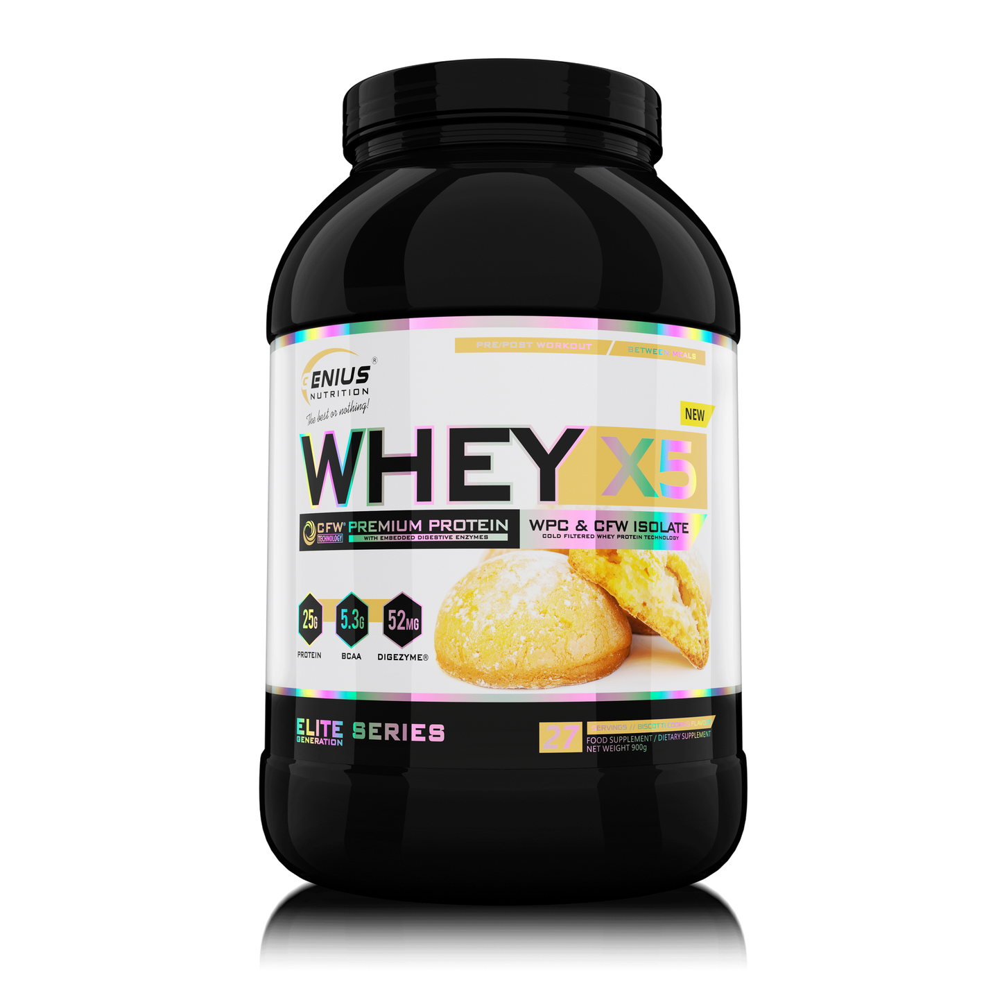 Whey X5 900g - Genius Nutrition