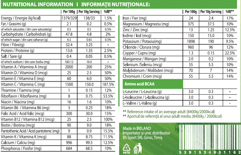 Superfood Greens & More 300g - 30 portii