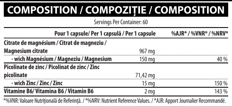 New Zma - Vitabolic 60 capsule