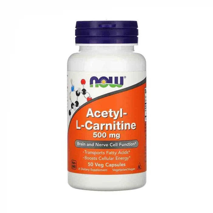 Acetyl L-Carnitina 500mg 50 caps - Now