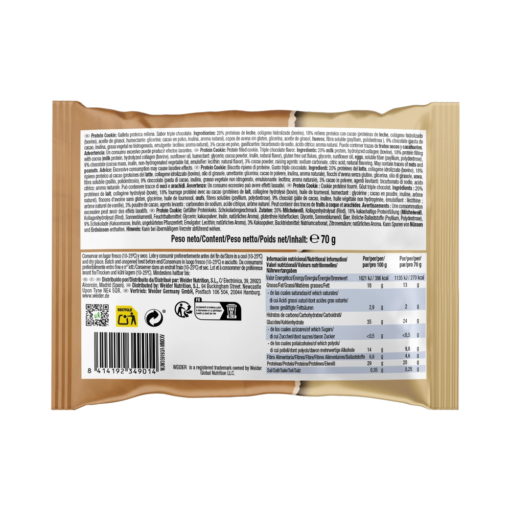 Biscuite cu umplutura - Filled Protein Cookie 70 g
