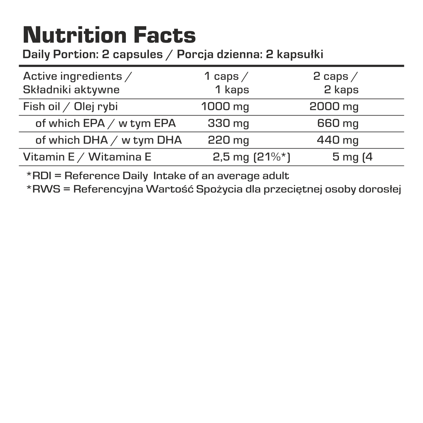 Omega 3 1000mg 220 softgels 7 Nutrition