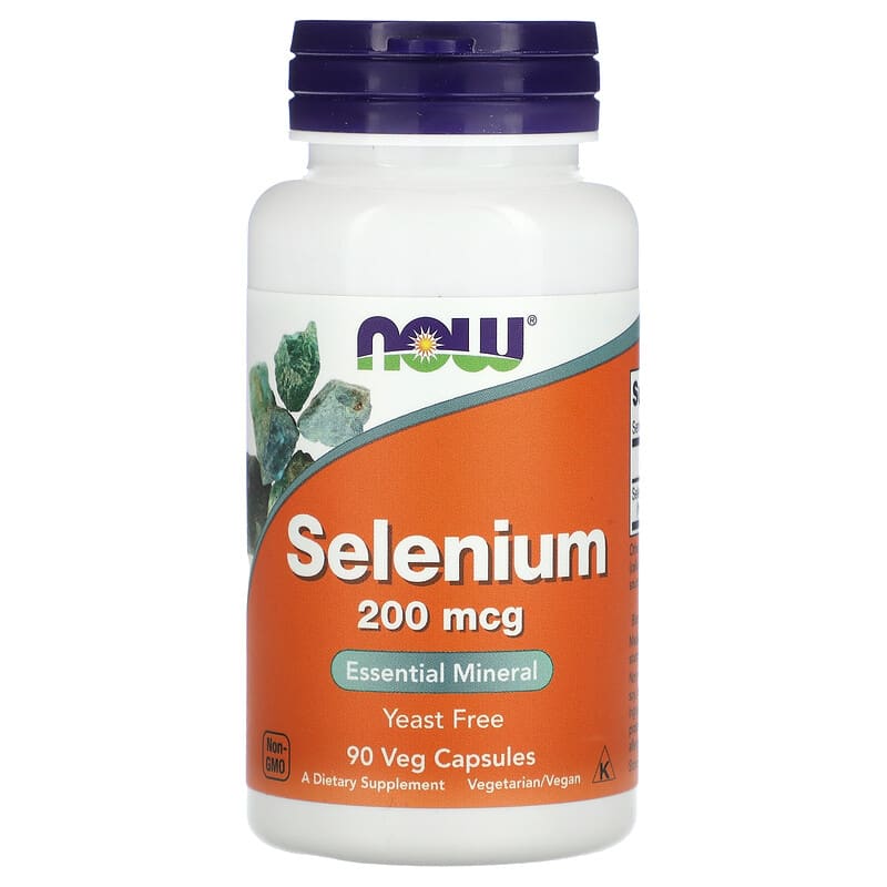 Selenium 200mcg 90caps NOW