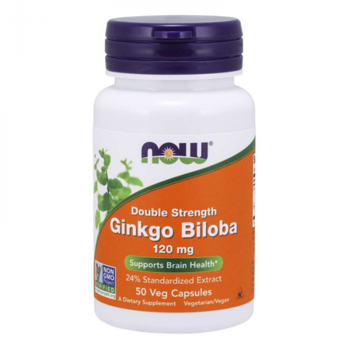 Ginkgo Biloba 120mg 50caps NOW