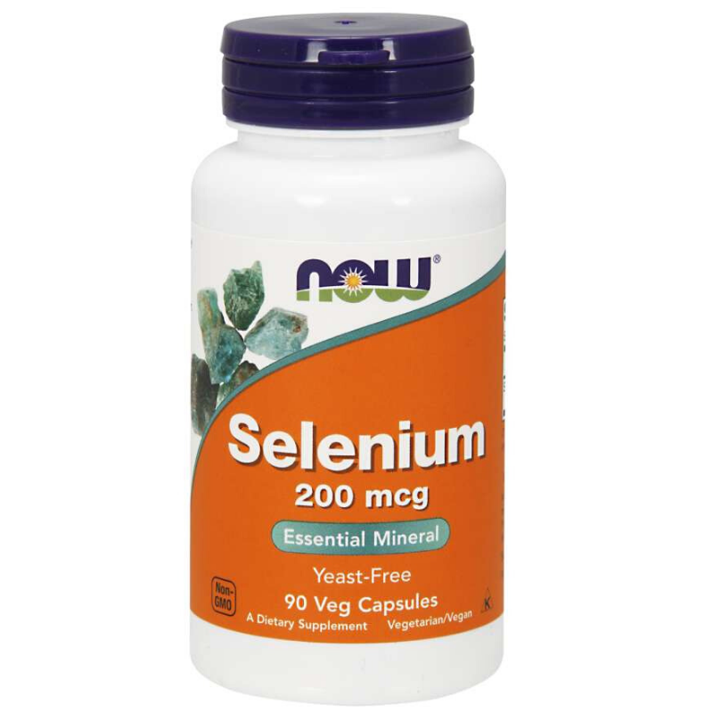 Seleniu 200 mcg - 90 caps veg NOW Foods