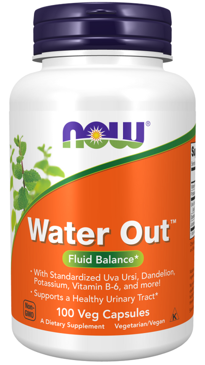 Water Out 100 capsule vegane Now foods
