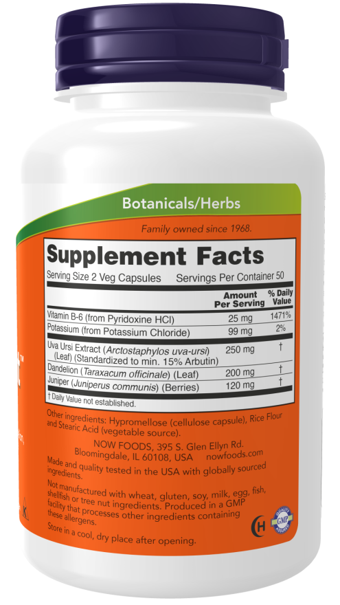 Water Out 100 capsule vegane Now foods
