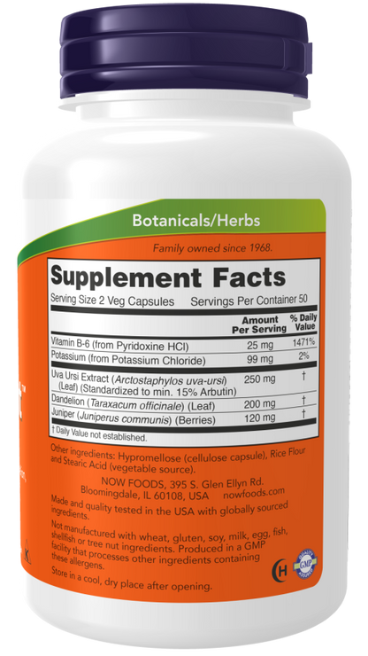 Water Out 100 capsule vegane Now foods