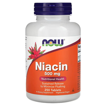 Niacina - Vitamina B3 - 500 mg 150 tablete Now Foods