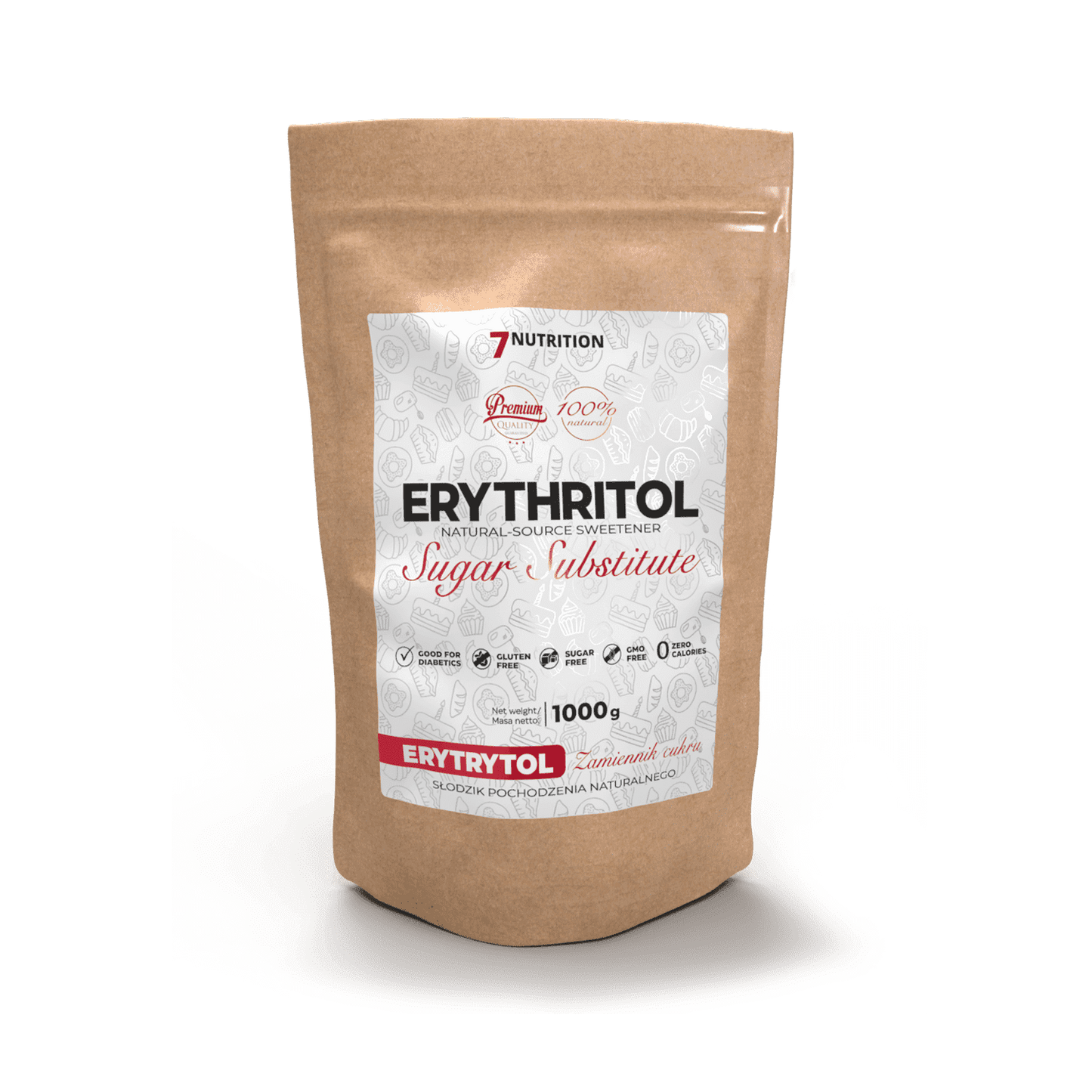 7Nutrition Erytritol  100% Natural - 1000g