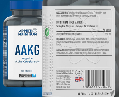 AAKG Arginina 120 caps Applied Nutrition