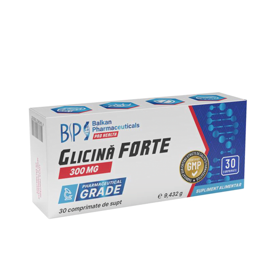 Glicină FORTE, 300mg, 30 comp. Balkan