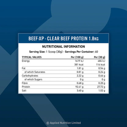 Proteina   Izolata   din   Vita,   Applied   Nutrition,   Beef-XP,   Clear   Beef   Protein,   1.8Kg
