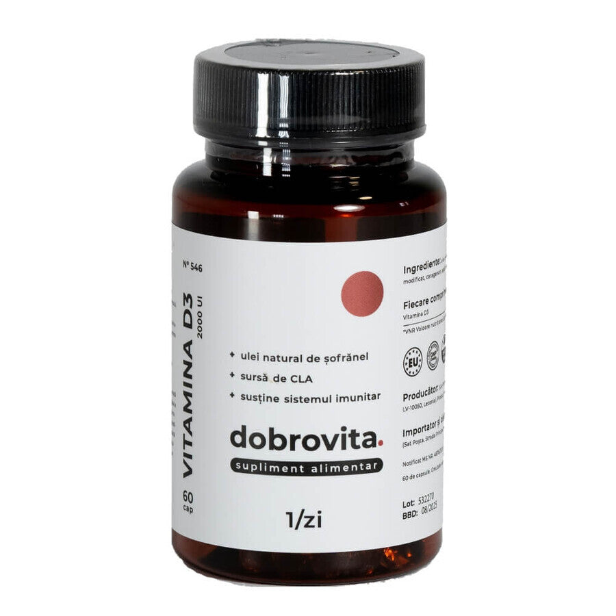 VITAMINA D3 2000UI - DOBROVITA.
