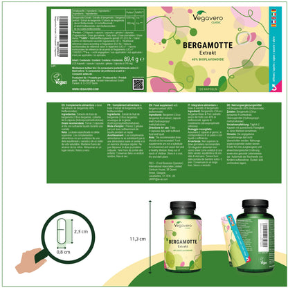 Extract de Bergamota 120 capsule 40% bioflavonoide