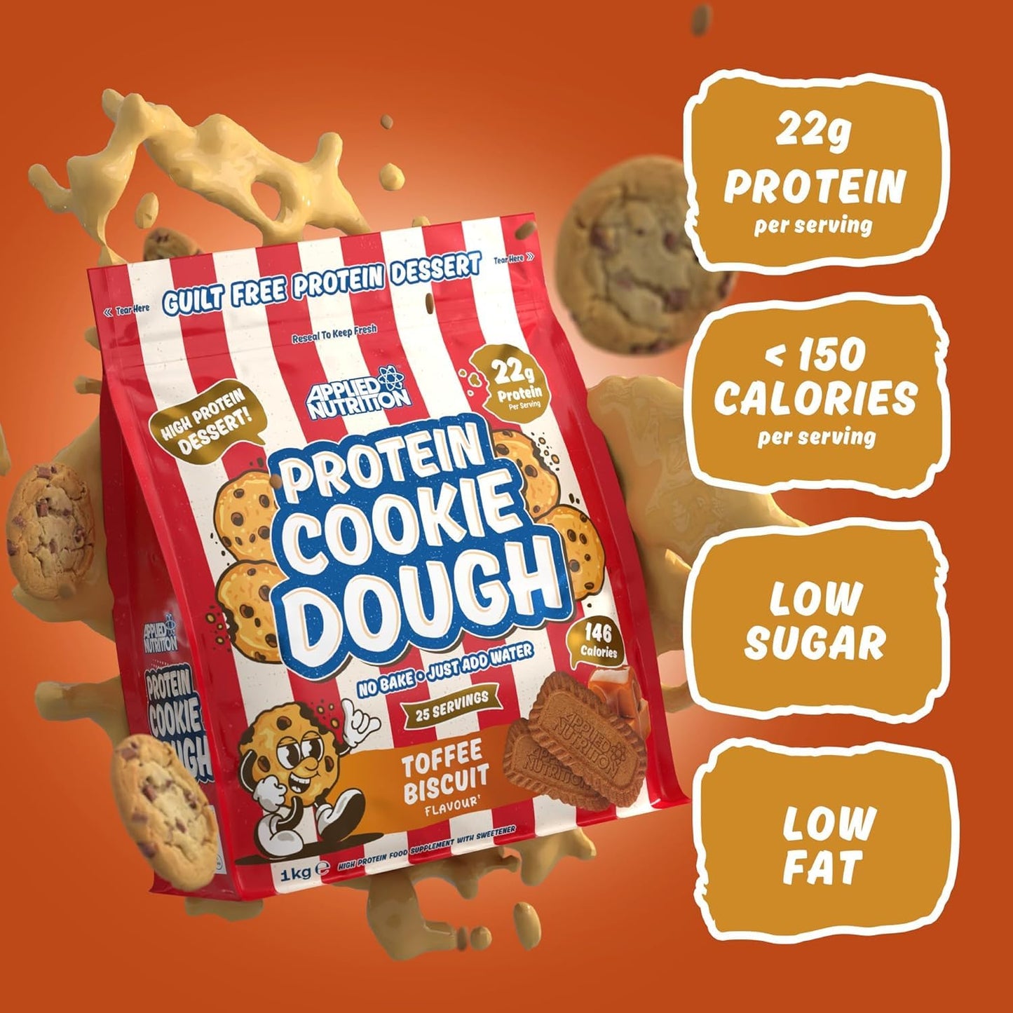 Protein Cookie Dough 1kg - Applied Nutrition