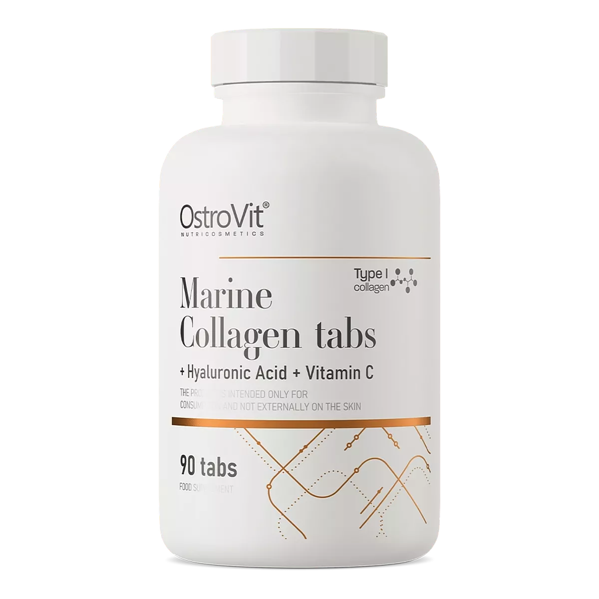 Marine Collagen + Hyaluronic Acid + Vit C 90 tablete