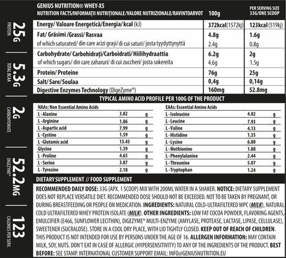 Whey-x5 33g bueno chocolate- 1 portie