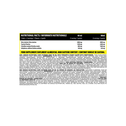 Pre-antrenament- Fury shot 80ml