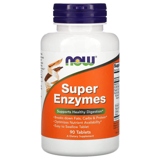 Super Enzymes 90 tab - Now (enzime digestive now)