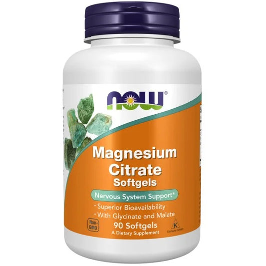 Magneziu Citrat 90 caps - Now 400 mg
