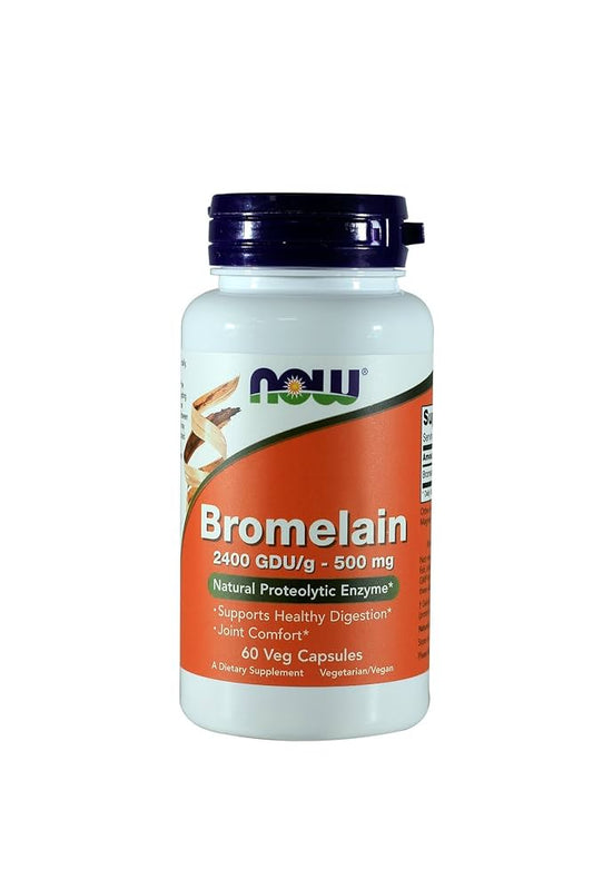 Bromelain 2400 GDU/g - 500mg Now