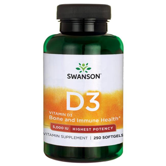 Vitamina D3 5000ui - Swanson 250 caps