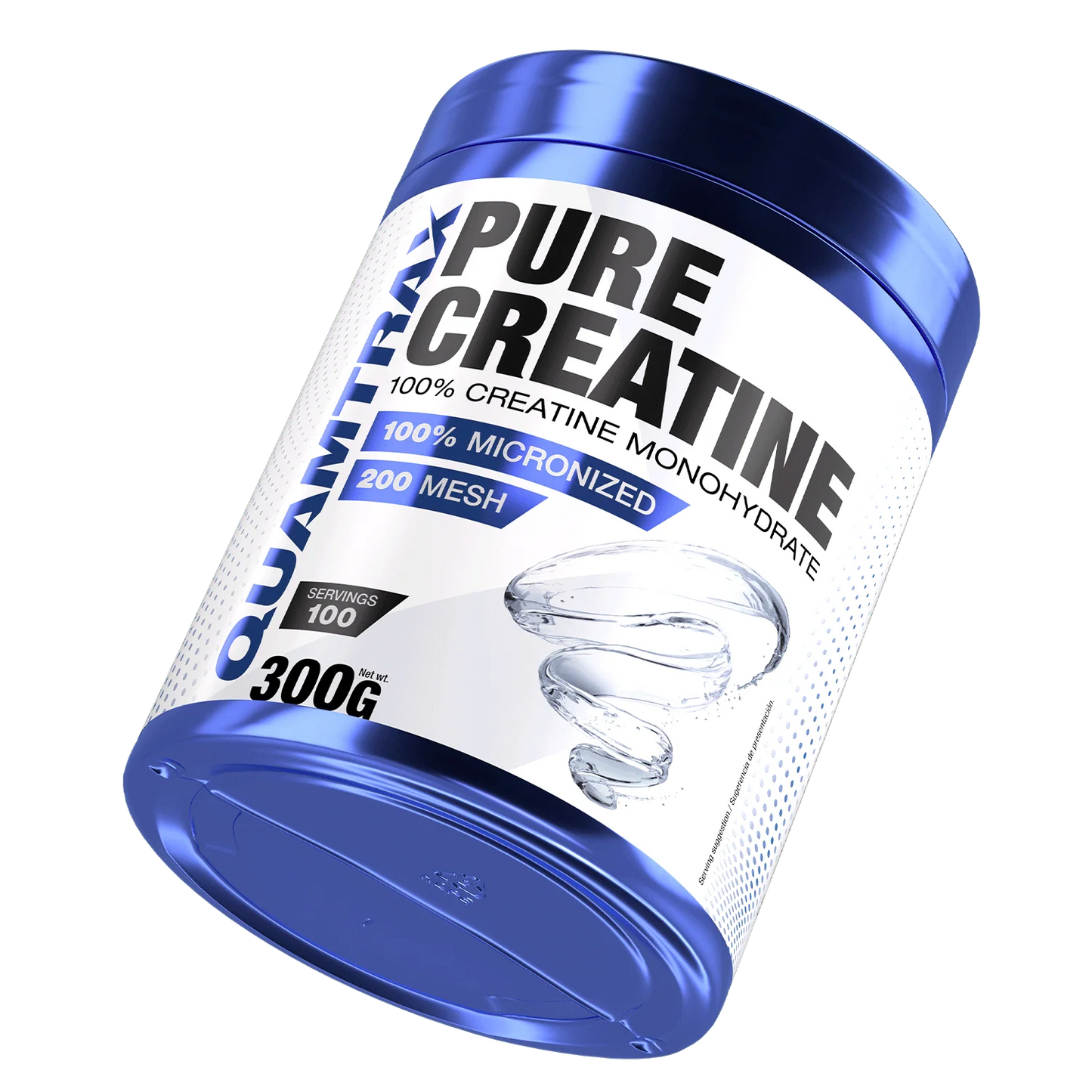 100% Creatina Monohidrată 300g (100 serviri) - Quamtrax