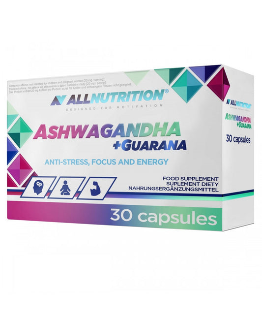 Ashwagandha 300mg + Guarana 30 capsule - ALLNUTRITION