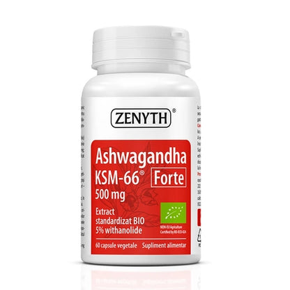 Ashwagandha KSM‑66 Forte 500 mg - 60 capsule - Zenyth