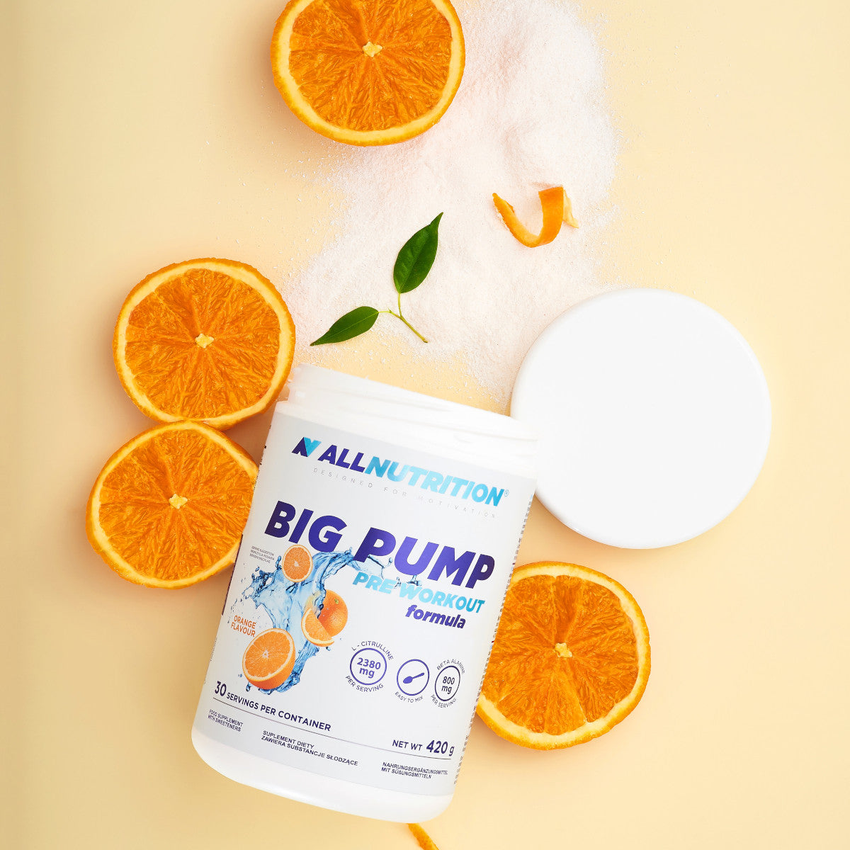 Pre-Antrenament fara cofeina BIG PUMP - 420g - ALLNUTRITION