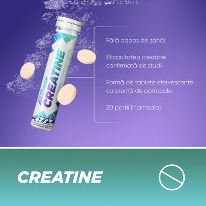 Tablete efervescente de creatina - ALLNUTRITION - 20 tabs.