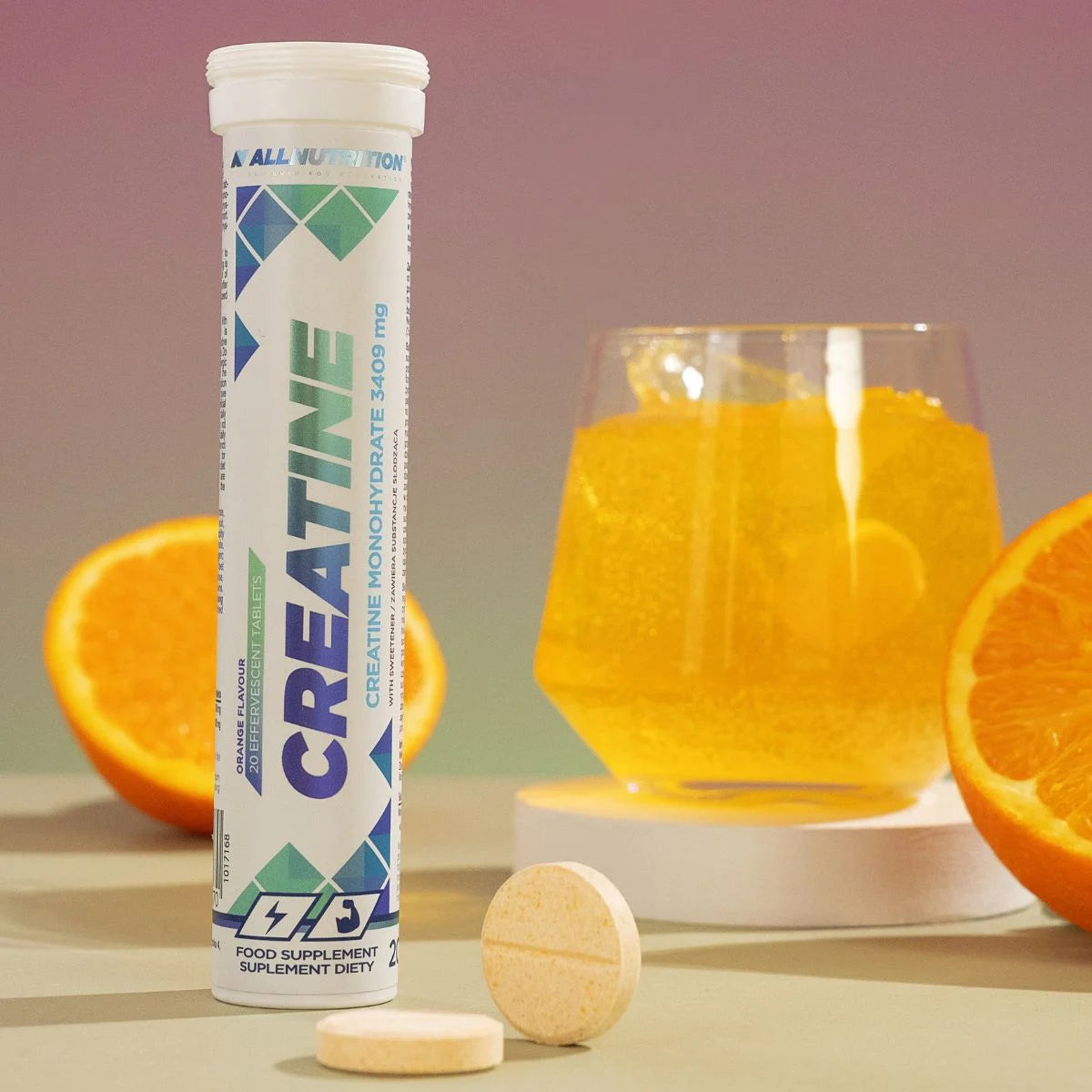Tablete efervescente de creatina - ALLNUTRITION - 20 tabs.