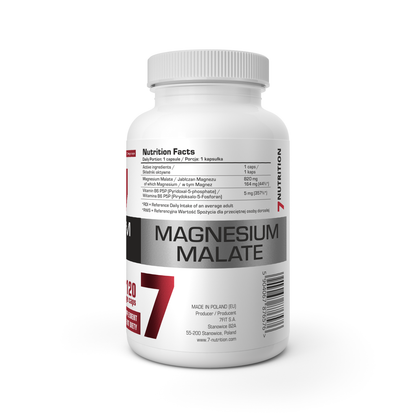 Magneziu Malat - 120 capsule vegane - 7Nutrition