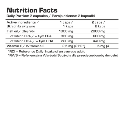 Omega 3 1000mg 220 softgels 7 Nutrition