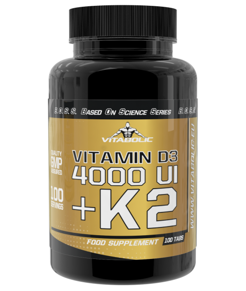 Vitamina D3 4000Ui + K2 100 tabs Vitabolic