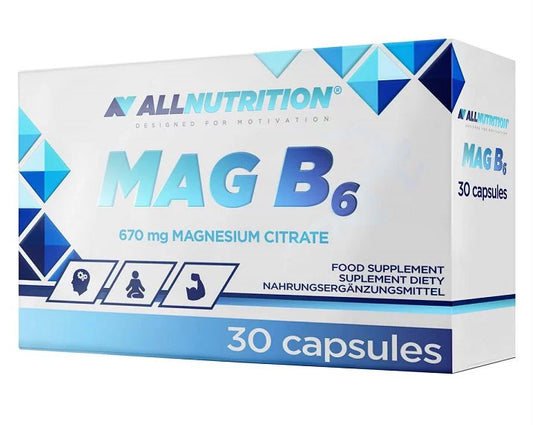 Magneziu cu B6 - 30 capsule - ALLNUTRITION