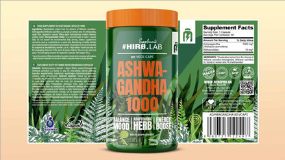 Ashwagandha 1000mg, 90 capsule, Hiro Lab