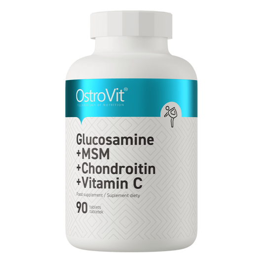 Glucozamina + Condroitina + MSM + Vitamina C - 90 Tab. - OstroVit